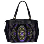 Fractal Sparkling Purple Abstract Office Handbags (2 Sides)  Back