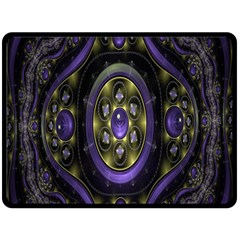 Fractal Sparkling Purple Abstract Double Sided Fleece Blanket (large)  by Nexatart