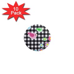 Cute Spring Pattern 1  Mini Magnet (10 Pack) 