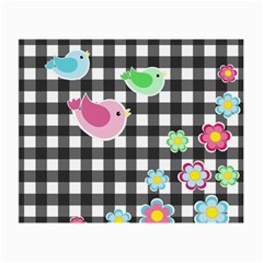 Cute Spring Pattern Small Glasses Cloth by Valentinaart