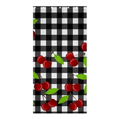 Cherries Plaid Pattern  Shower Curtain 36  X 72  (stall)  by Valentinaart