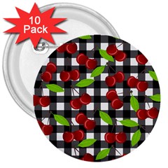 Cherry Kingdom  3  Buttons (10 Pack)  by Valentinaart