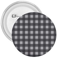 Gray Plaid Pattern 3  Buttons by Valentinaart