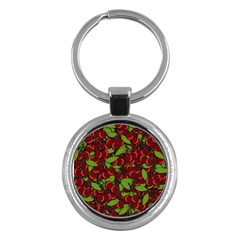 Cherry pattern Key Chains (Round) 