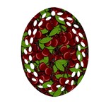 Cherry pattern Ornament (Oval Filigree) Front