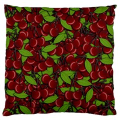 Cherry pattern Large Flano Cushion Case (One Side)