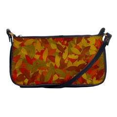 Orange Autumn Shoulder Clutch Bags by Valentinaart