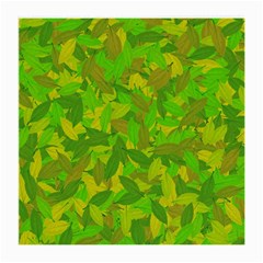 Green Autumn Medium Glasses Cloth (2-side) by Valentinaart