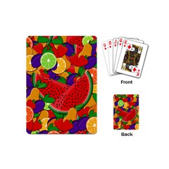 Summer Fruits Playing Cards (mini)  by Valentinaart