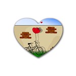 Secret love Rubber Coaster (Heart)  Front
