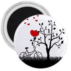 Love Hill 3  Magnets by Valentinaart