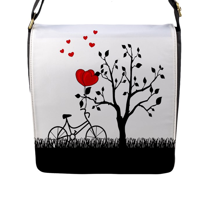 Love Hill Flap Messenger Bag (L) 