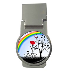 Love Hill - Rainbow Money Clips (round)  by Valentinaart