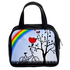 Love Hill - Rainbow Classic Handbags (2 Sides) by Valentinaart