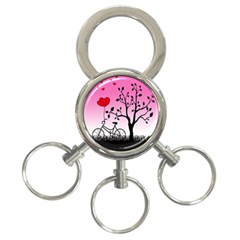 Love Sunrise 3-ring Key Chains by Valentinaart