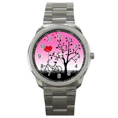 Love Sunrise Sport Metal Watch by Valentinaart