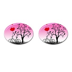 Love Sunrise Cufflinks (oval)