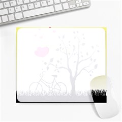 Romantic Sunrise Large Mousepads by Valentinaart