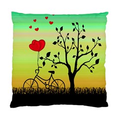 Love Sunrise Standard Cushion Case (two Sides) by Valentinaart