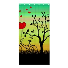 Love Sunrise Shower Curtain 36  X 72  (stall)  by Valentinaart