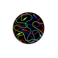 Audio Cables  Hat Clip Ball Marker by Valentinaart