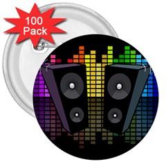 Loudspeakers  3  Buttons (100 Pack)  by Valentinaart