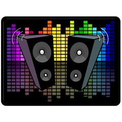 Loudspeakers  Fleece Blanket (Large) 