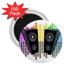 Loudspeakers - Transparent 2 25  Magnets (100 Pack) 