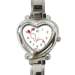 Earphones  Heart Italian Charm Watch by Valentinaart