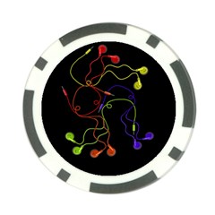 Colorful Earphones Poker Chip Card Guard (10 Pack) by Valentinaart