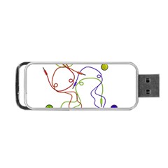 Colorful Earphones  Portable Usb Flash (one Side) by Valentinaart