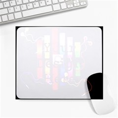 Energy Of The Sound Large Mousepads by Valentinaart