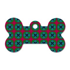 Geometric Patterns Dog Tag Bone (two Sides) by Nexatart