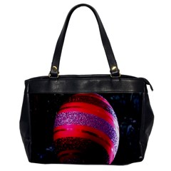 Glass Ball Decorated Beautiful Red Office Handbags