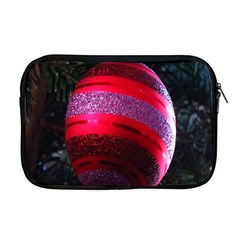 Glass Ball Decorated Beautiful Red Apple Macbook Pro 17  Zipper Case by Nexatart