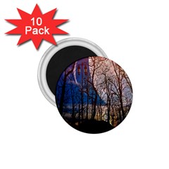Full Moon Forest Night Darkness 1 75  Magnets (10 Pack) 