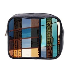 Glass Facade Colorful Architecture Mini Toiletries Bag 2-side by Nexatart