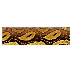 Golden Patterned Paper Satin Scarf (oblong) by Nexatart