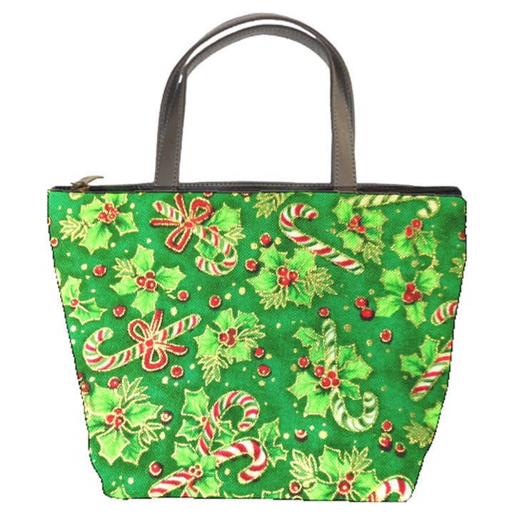 Green Holly Bucket Bags