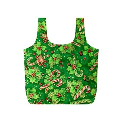Green Holly Full Print Recycle Bags (s)  by Nexatart