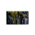 Grey Yellow Stone  Cosmetic Bag (XS) Front