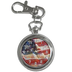 Grunge United State Of Art Flag Key Chain Watches