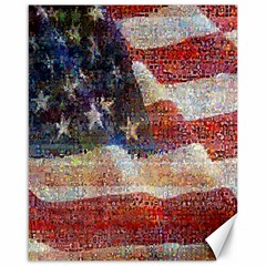 Grunge United State Of Art Flag Canvas 16  x 20  