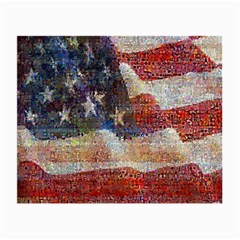 Grunge United State Of Art Flag Small Glasses Cloth (2-Side)