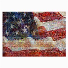 Grunge United State Of Art Flag Large Glasses Cloth