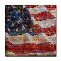 Grunge United State Of Art Flag Face Towel