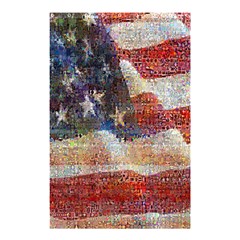 Grunge United State Of Art Flag Shower Curtain 48  x 72  (Small) 