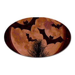 Halloween Card Scrapbook Page Oval Magnet by Nexatart