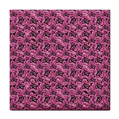 Floral Pink Collage Pattern Tile Coasters by dflcprints