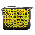 Heart Circle Star Messenger Bags Front